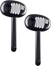 SUPVOX 2pcs Inflatable Hammer Fun Party Props for Birthday Celebrations Interactive Balloon Hammer for Parent Bonding and Outdoor Playtime Eye Catching Cartoon Design