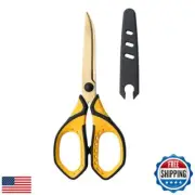 Colorful Titanium Non-Stick Scissors with Cover/Cap, All Purpose Fabric Sewin