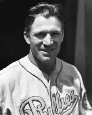 Emmett J Mueller of the Philadelphia Phillies in 1938 Baseball Old Photo