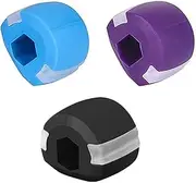 Jaw Trainer, Jawline Exerciser and Jaw Training, Jaw Exerciser and Beautiful Jaw Line, Double Chin Reducer for Exercises, Face Muscles, Men and Women, Pack of 3