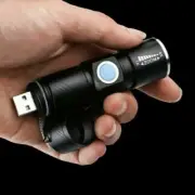 USB Torch Rechargeable Mini Handheld LED Tactical Pocket Bike Flashlight Bright