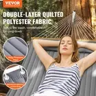 Double Quilted Fabric Hammock 12FT Two Person with Spreader Bars Pillow for