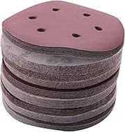 domoi 150mm Sanding Disc, 6 Inch Hook and Loop Sanding Pads, 100 Pcs Sandpaper Set Assorted Grits for Random Orbital Sander
