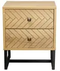Malaga 2 Drawer Bedside Table Channel Enterprises