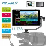 FEELWORLD LUT6S 6" DSLR Camera Field Monitor 2600nit 3G SDI 4K HDMI Touch HDR