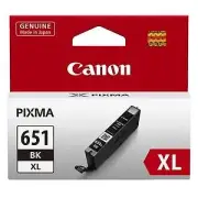 CANON CLI-651 XL ORIGINAL BLACK HIGH YIELD INK CARTRIDGE Suits Pixma iP7260 / M