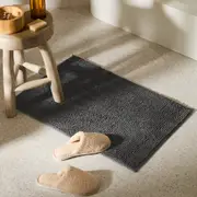 Adorn Living Toggle Bath Mat - Charcoal