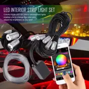 Multicolor RGB LED EL Neon Strip Light Sound Active Bluetooth Phone Control Lamp (for: Honda Civic)