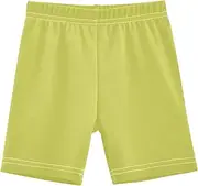 [RPLIFE] Girls Cotton Bike Shorts Mustard Cartwheel Dance Toddler Lined Shorts for Under Dresses Summer Outfits, 4-10 Years, Mustard, 10 Years