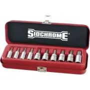 Sidchrome 10pce 1/4 & 3/8″ Drive Socket Set – Tru-Torque (TORX) - SCMT19107
