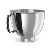Stainless Steel Bowl for KitchenAid Classic&Artisan Series 4.5-5 QT Tilt-Head Mixer, 5 Quart 304 Stainless Steel Bowl Silver