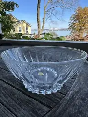 Vintage Cristal d'Arques 24% Lead Crystal Bowl Villandry France New In Box