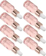 ERINGOGO 8Pcs Portable Glass Dropper Bottles Leakproof Essential Oil Containers for Travel Home Capacity for DIY Aromatherapy Perfume Oils and