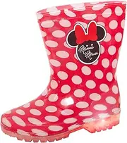 [Disney] Girls Princess Light Up Wellington Boots Kids Pink Wellies Rain Snow Shoes Wellingtons