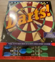 Workman Publishing 2010 Calendar Dart Board Set w/6 Blunt Tipped Magnetic Darts