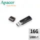 Apacer宇瞻 AH25B 時尚金屬 USB 3.1高速隨身碟-霧面黑 16GB