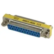 DB25 25-Pin Serial D-SUB Female to Female Mini Gender Changer Coupler Adapter