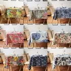 Boho Floral Thai Vintage Rectangle Square Table Cloth Geometric Kitchen Cover
