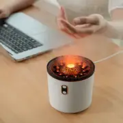 Essential Oil Humidifier Volcano Spray Flame Humidifier Diffuser Home Bedroom