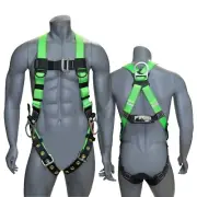AFP Universal Full-Body Fall Protection Safety Harness w/ 3 D-Rings and Tongu...