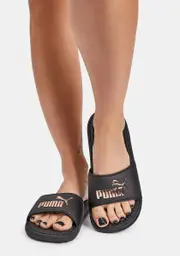 [PUMA] Cool Cat Rose Gold Metallic Logo Slides