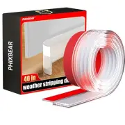 Silicone Door Draft Stopper Transparent Weather Stripping Door Seal Exterior ...