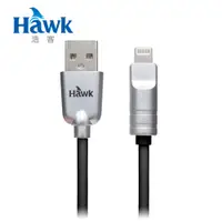 在飛比找PChome24h購物優惠-Hawk Lightning充電傳輸線25CM MFI 黑