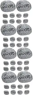 SUPVOX 4sets Natural Pebbles Outdoor Landscaping Decorative Stones for Gardens Fish Tanks 10pcs*4