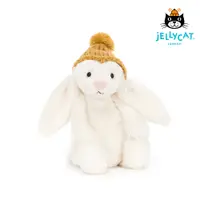 在飛比找誠品線上優惠-Jellycat毛帽小兔/ 典雅白/ 18cm