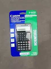 Canon Scientific Statistical Calculator F-604 Fraction 10+2 Digits