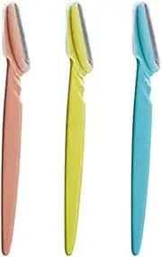 Koalcom 3pcs Beauty Makeup Facial Tool Lip Hair Eyebrow Razor Trimmer Blade Shaver