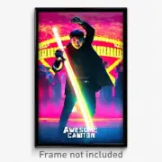 Pixel Art Poster - Awesome Canton (8 Bit Psychedelic Trippy Video Game Print)