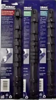 Kobalt 1/4" 3/8" 1/2" Drive Socket Storage Rails USA 22971 22970 22969