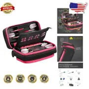 Plazma Pro 6 Dart Case with Phone Pocket - Perfect for Soft & Steel Tip Darts