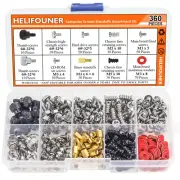 360 Pieces Computer Standoffs Screws Assortment Kit for Hard Drive Computer