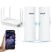 UeeVii CPE450 Wireless Bridge and WR3000K WiFi Router Kit, 5.8G 3KM Point to ...
