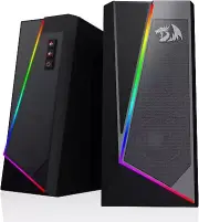 GS520 RGB Desktop Speakers 2.0 Channel PC Computer Stereo Speaker with 6 Colo...