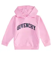 [Givenchy Kids] Givenchy Kids Logo cotton-blend jersey hoodie Y 8 pink