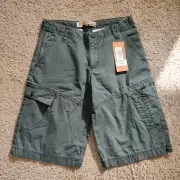 NWT Lee Dungarees Cargo Shorts Boys / Youth Size 14R (W27) Dark Gray