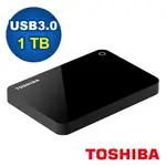 TOSHIBA 2.5吋 V9 1TB USB3.0 外接式硬碟 黑