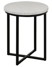 [Cooper & Co] Rupert Terrazzo Small Side Table 45cm in Grey