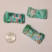 3 Green Modern Abstract Art Pillows - Fashion Doll Sized accessories Home Decor