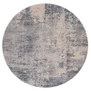 Siena Ultramodern Luxury Textured Round Rug - 343 Smoke