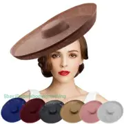 Royal Lady Fascinator Wedding Hat Hat Big Wide Brim Derby Church Fedora Party
