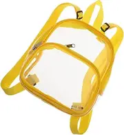 Kisangel Clear Backpack for Stadium Events Transparent Bookbag for University Concerts Travel and Sports Spacious Design with Comfortable Straps for Easy Carrying