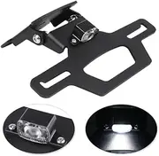 Hidden License Plate Holder Compatible With KAWASAKI NINJA 650 Z650 2017-2025 EX650 ER650 Motorcycle Tail Tidy Fender Eliminator LED Light(Item A)