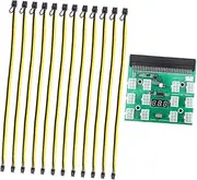 1Set GPU Mining Power Supply Adapter with Pin to Pin Cables and Power Board for Efficient Voltage Connection Mining Systems