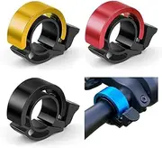 Geli 4 Pack Exquisite Bicycle Bells,Mountain Bike Bell, Loud and Bright, Aluminium Alloy, MTB, Bicycle Horn