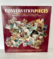 Conversation Pieces Puzzle 3D Ceaco Trompe L'Oeil - Antique Cards Design