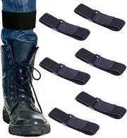 [YXRIJDJ] 3 Pairs Black Boot Blousers Adjustable Tactical Elastic Boot Bands Military Ankle Strap for Men Women Hunting Gardening Hiking Cycling
